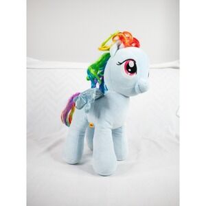 Build A Bear My Little Pony Rainbow Dash Lightning 16" Plush stuffed toy blue